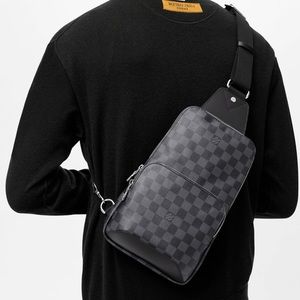 NWOT Authentic Louis Vuitton Avenue Sling Bag - Damier Graphite
